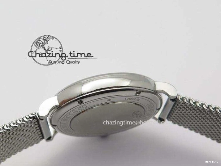 MIROTIME 1218 Portofino SCHAFFHAUSEN SS MKF 1:1 Best Edition Black Dial On Mesh Bracelet A Sporty 7342